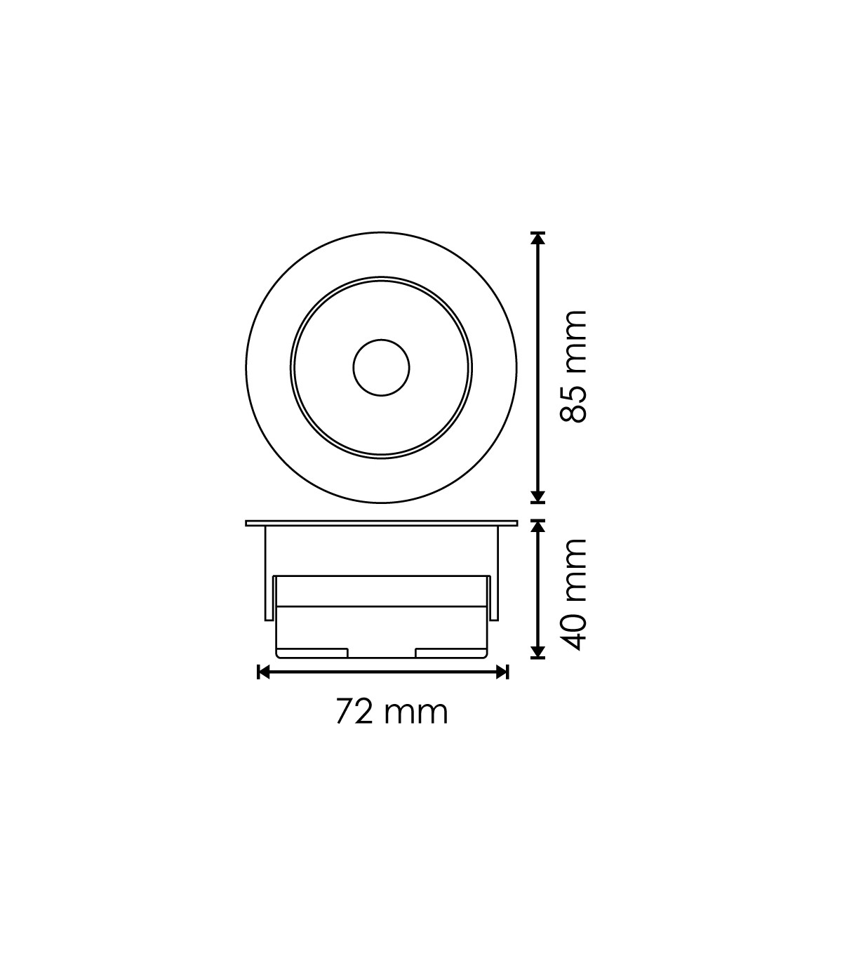 Downlight ROAD 7W 500Lm IP54