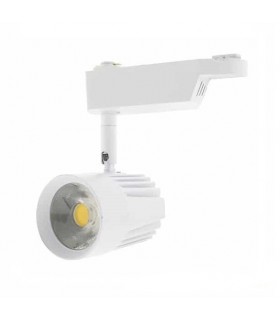Foco Carril LED COB 15W 1.500Lm 18° IP40  Blanco Monofásico