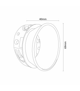 Aro Embellecedor Módulo Cobfix 10W