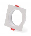 Aro Empotrable Cuadrado Blanco Para Módulo Cobfix 10W