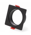 Aro Empotrable Cuadrado Negro Para Módulo Cobfix 10W