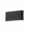 Aplique Pared Led Fine 10W 920Lm Negro IP54