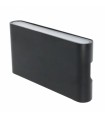 Aplique Pared Led Fine 10W 920Lm Negro IP54