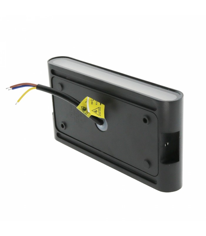 Aplique Pared Led Fine 10W 920Lm Negro IP54