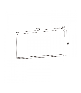 Aplique Pared Led Fine 10W 920Lm Negro IP54