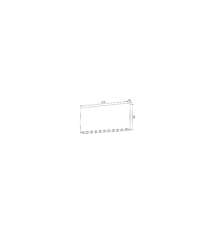 Aplique Pared Led Fine 10W 920Lm Negro IP54