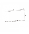 Aplique Pared Led Fine 10W 920Lm Negro IP54