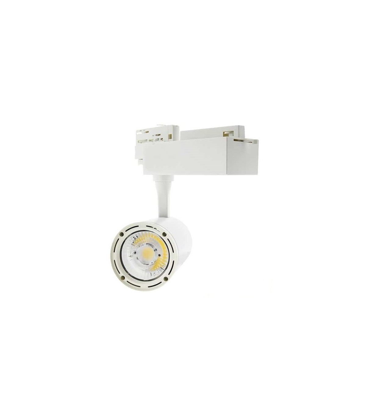 Foco Carril LED COB 30W 3.000Lm 18/60º IP40 Blanco Trifásico