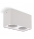 Aro Superficie Cuadrado Doble Blanco Para Módulo Cobfix 10W