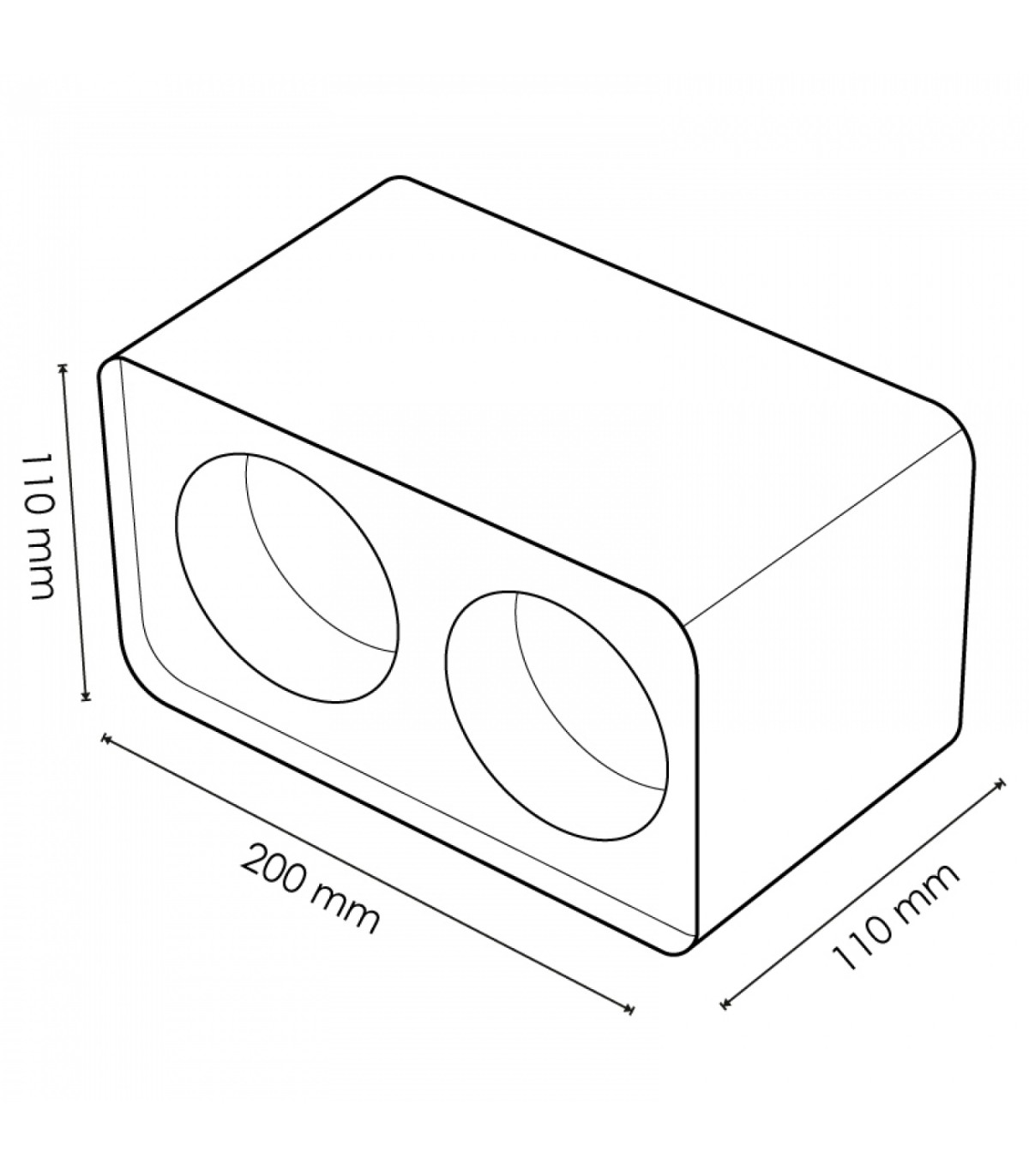Aro Superficie Cuadrado Doble Blanco Para Módulo Cobfix 10W