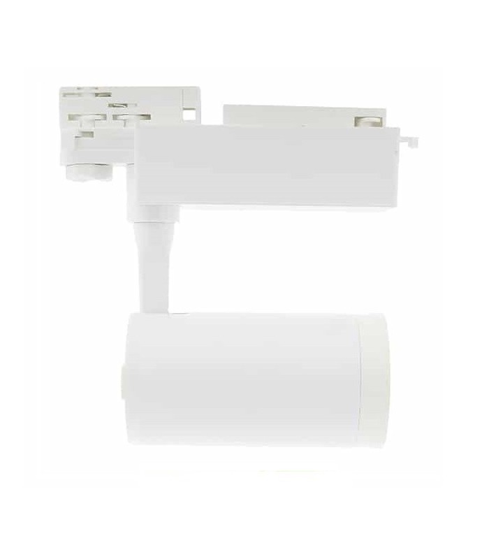 Foco Carril LED COB 30W 3.000Lm 18/60º IP40 Blanco Trifásico