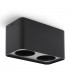 Aro Superficie Cuadrado Doble Negro Para Módulo Cobfix 10W