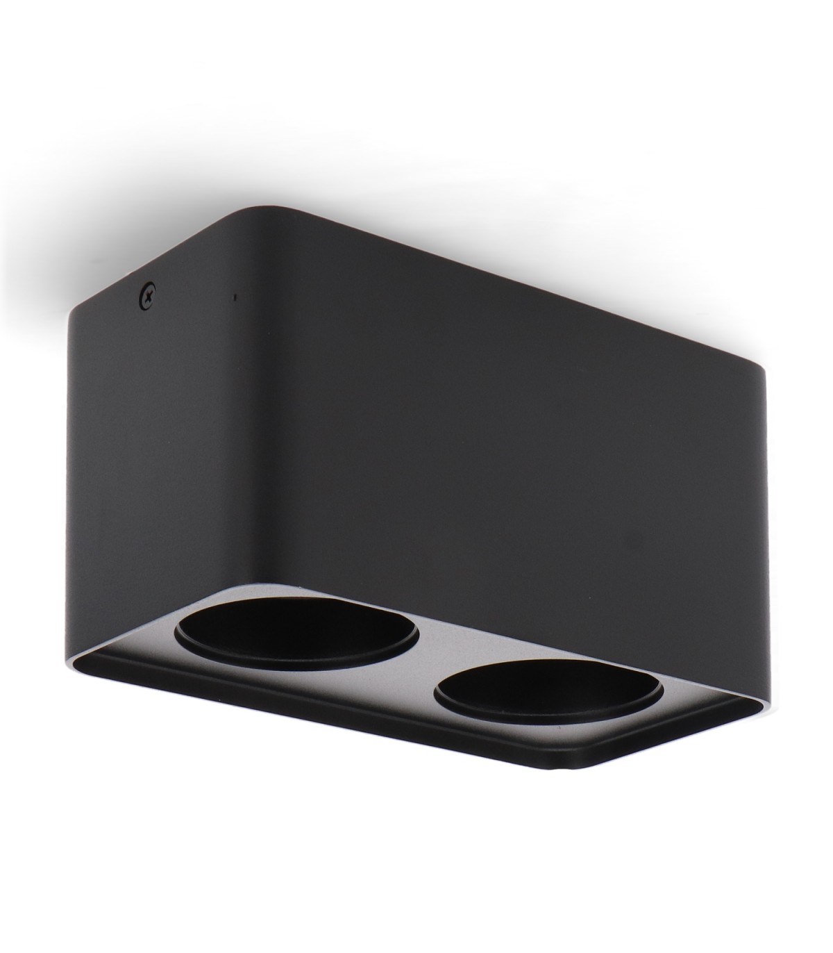 Aro Superficie Cuadrado Doble Negro Para Módulo Cobfix 10W
