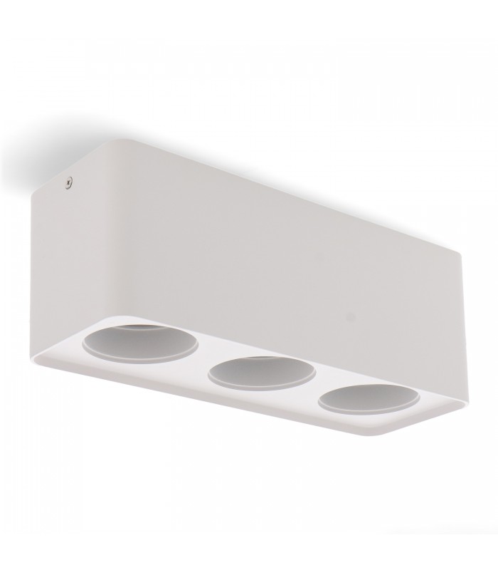 Aro Superficie Cuadrado Triple Blanco Para Módulo Cobfix 10W