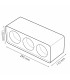 Aro Superficie Cuadrado Triple Blanco Para Módulo Cobfix 10W