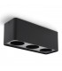 Aro Superficie Cuadrado Triple Negro Para Módulo Cobfix 10W