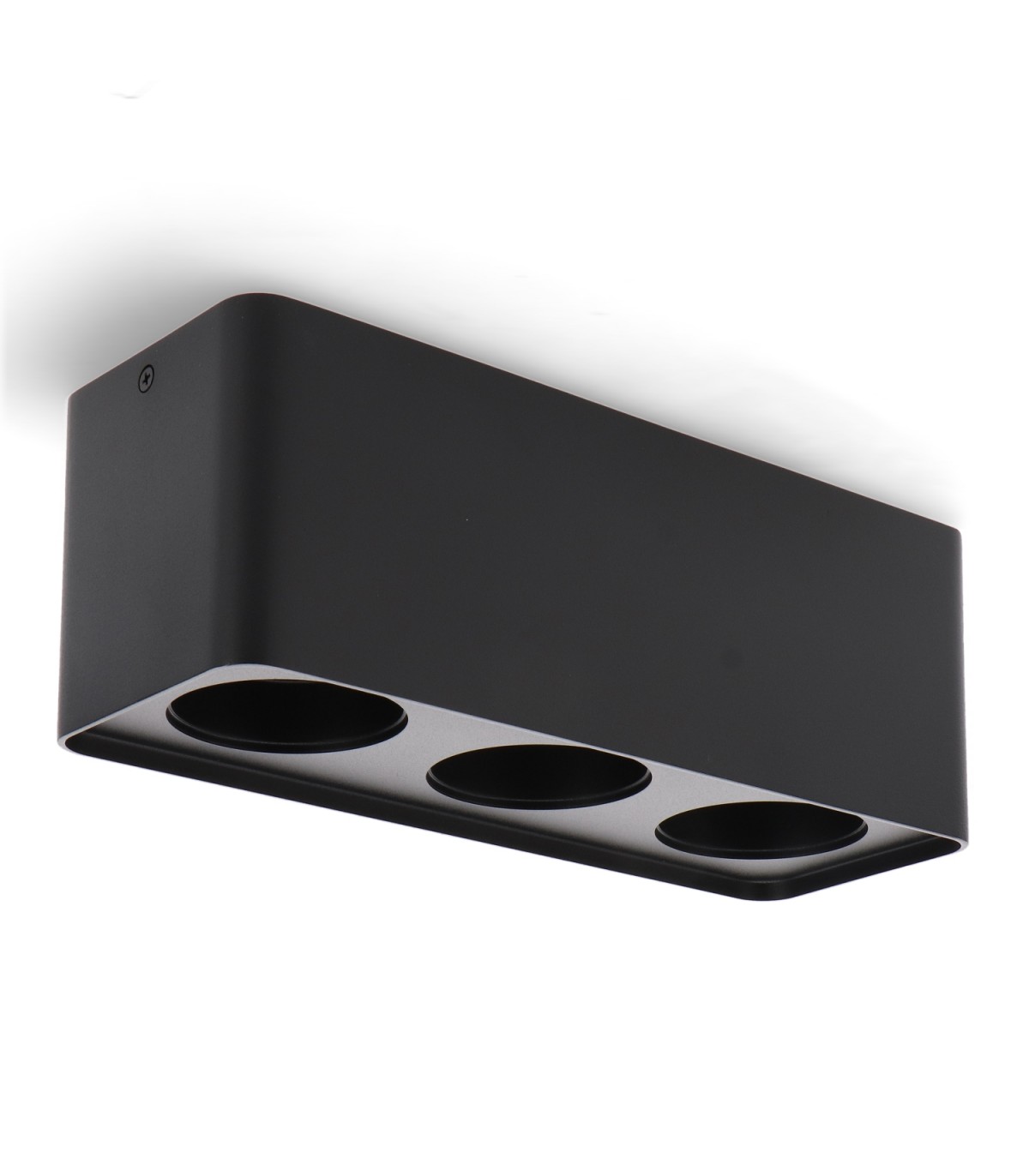 Aro Superficie Cuadrado Triple Negro Para Módulo Cobfix 10W