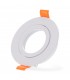 Aro Empotrable Basculante Redondo Blanco Serie Luxury