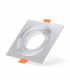 Aro Empotrable Basculante Cuadrado Cromo Serie Luxury