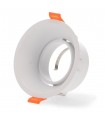 Aro Empotrable Basculante Redondo Blanco Serie EVO