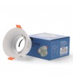 Aro Empotrable Basculante Redondo Blanco Serie EVO