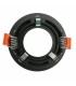 Aro Empotrable Fijo Redondo Negro Serie INFINITY
