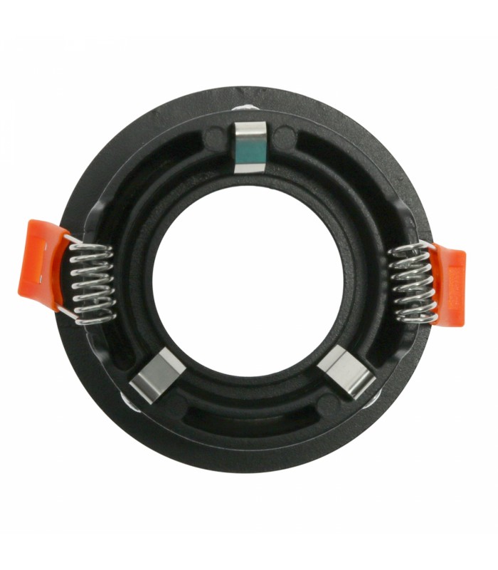Aro Empotrable Fijo Redondo Negro Serie INFINITY