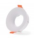 Aro Empotrable Fijo Redondo Blanco Serie INFINITY