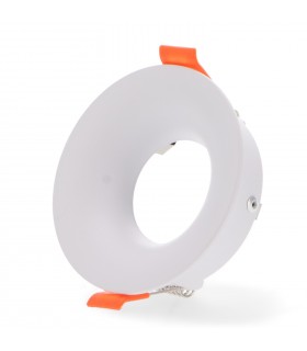 Aro Empotrable Fijo Redondo Blanco Serie INFINITY