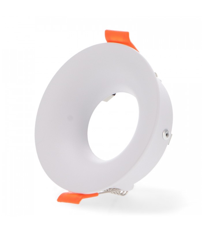 Aro Empotrable Fijo Redondo Blanco Serie INFINITY