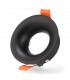 Aro Empotrable Fijo Redondo Negro Serie INFINITY