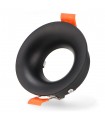 Aro Empotrable Fijo Redondo Negro Serie INFINITY