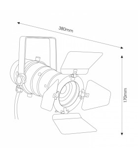Aplique Techo o Pared Movie 1xE27 IP20