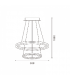 Lámpara Led Colgante DOURING 28W 2520Lm IP40 CCT