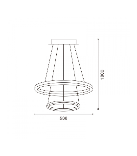 Lámpara Led Colgante DOURING 28W 2520Lm IP40 CCT