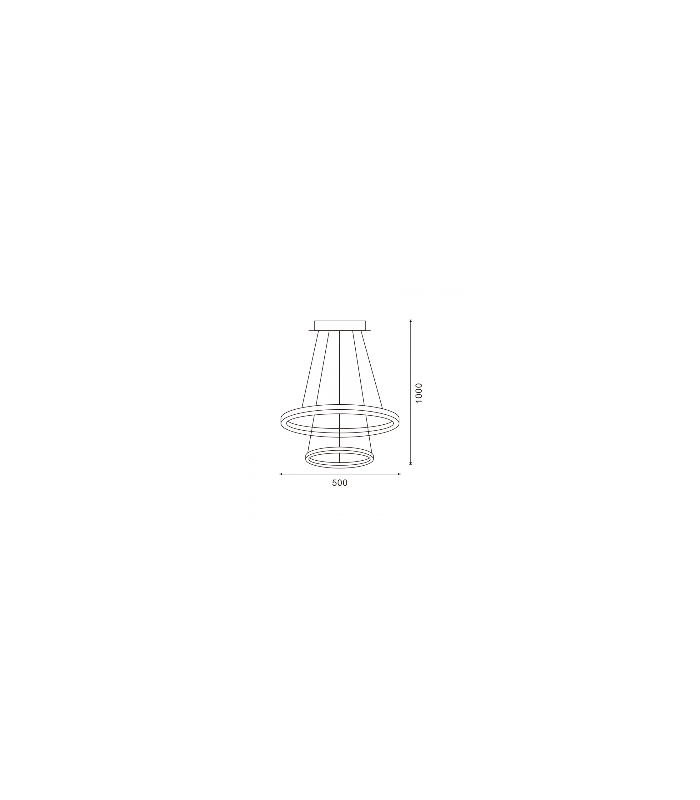 Lámpara Led Colgante DOURING 28W 2520Lm IP40 CCT