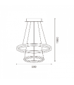 Lámpara Led Colgante DOURING 28W 2520Lm IP40 CCT