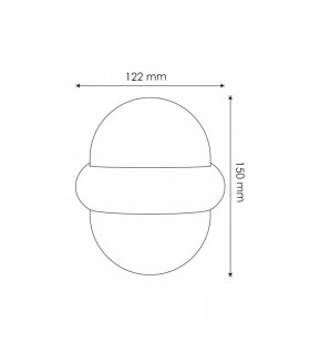 Aplique Pared GLOBE 10W 920Lm IP54