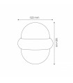 Aplique Pared GLOBE 10W 920Lm IP54