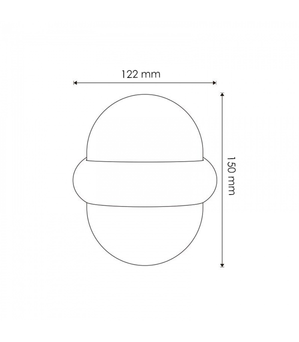 Aplique Pared GLOBE 10W 920Lm IP54