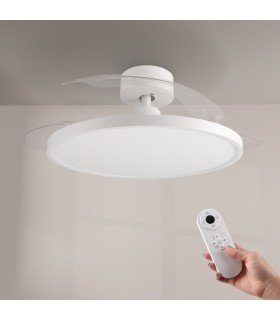 Ventilador PAACK DC 36W 2800Lm 4 Aspas Blanco CCT