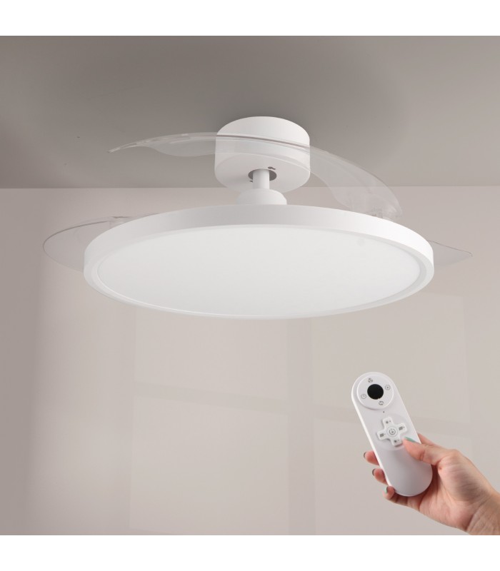 Ventilador PAACK DC 36W 2800Lm 4 Aspas Blanco CCT