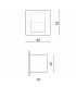 Baliza Empotrable NOMIS SQUARE 1.2W 120Lm IP20