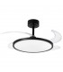 Ventilador de Techo Slim DC 72W 6480Lm 4 Aspas Negro CCT
