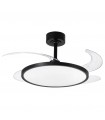 Ventilador de Techo Slim DC 72W 6480Lm 4 Aspas Negro CCT