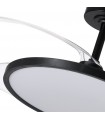 Ventilador de Techo Slim DC 72W 6480Lm 4 Aspas Negro CCT