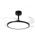 Ventilador de Techo Slim DC 72W 6480Lm 4 Aspas Negro CCT