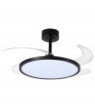 Ventilador de Techo Slim DC 72W 6480Lm 4 Aspas Negro CCT