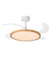 Ventilador de Techo Slim DC 72W 6480Lm 4 Aspas Blanco/Haya CCT