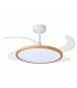 Ventilador de Techo Slim DC 72W 6480Lm 4 Aspas Blanco/Haya CCT